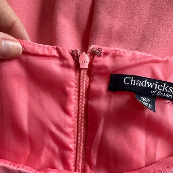 Chadwicks Coral Sleeveless Midi Dress - Picture 5 of 6